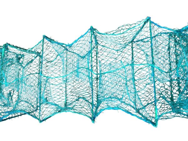Раколовка - Кордовая нить усиленная (15 нитей) - Ячейка 20 мм - 21 вход - 26x38 - Зеленая - 8 м