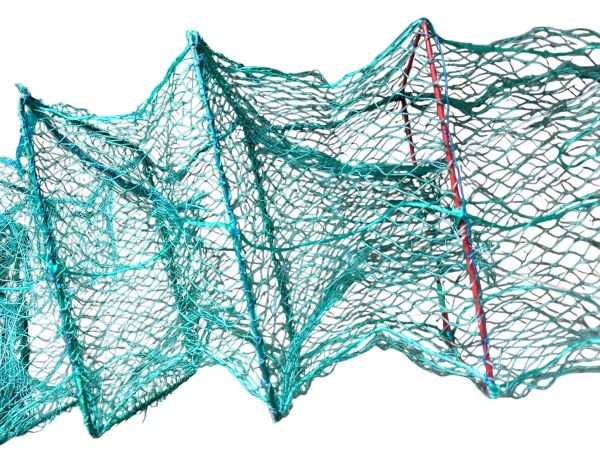 Раколовка - Кордовая нить усиленная (15 нитей) - Ячейка 20 мм - 21 вход - 26x38 - Зеленая - 8 м