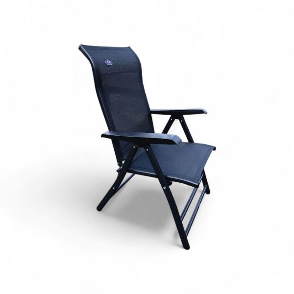 Стул раскладной HX-12B - Раскладывается в 3-х позициях - Чёрный