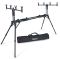 Подставка Rod Pod Anvi Harizon RPH4 Black - Алюминий - 8 креплений - На 4 удилища - Черный