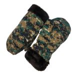 Рукавицы зимние - Искусственный мех - Полиэстер - XL - Пиксель