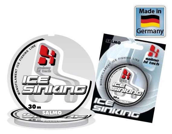 Леска для зимней рыбалки Salmo Hi-Tech Ice Sinking - Clear-Grey (Прозрачный серый) - 30 м