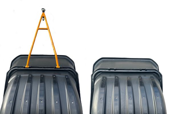 Санки для снігоходу - Тайга 1700 - 170x80x30 см - Чорні