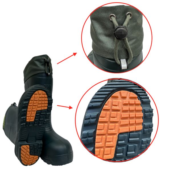 Сапоги FR Thermic Boots Comfort -30°C с TPR подошвой - С вкладышем - Зелёные