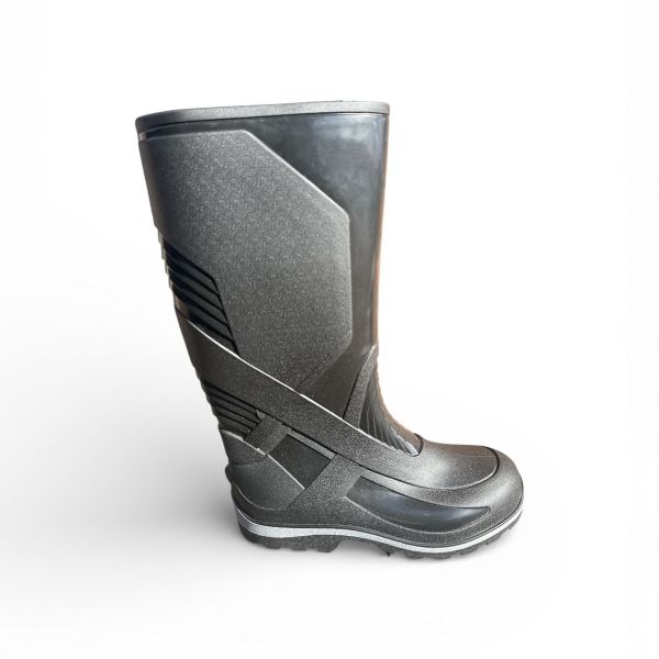 Сапоги Realpaks мужские СМ-5/3 - Трёхцветные - ПВХ - Черный/Серый/Черный