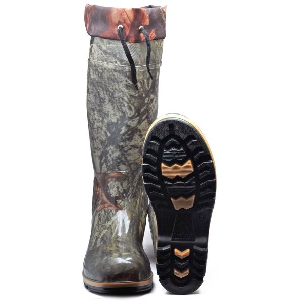 Сапоги силиконовые утепленные с манжетом Гума Трест - Дубок - М-01 СУММ NEW