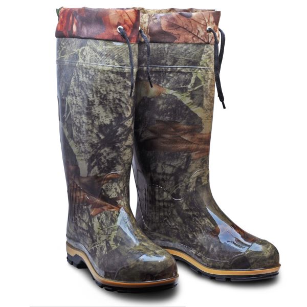 Чоботи силіконові утеплені з манжетом ГумаТрест М-01 СУММ - Дубок