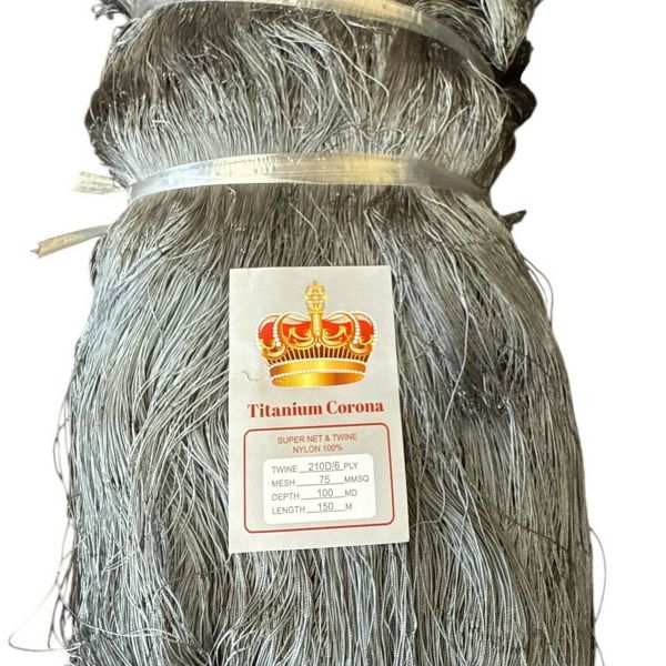 Сетеполотно "Titanium Corona" 100x150 - Рыболовная кукла - Нитка 210D/6 (0,65 мм)