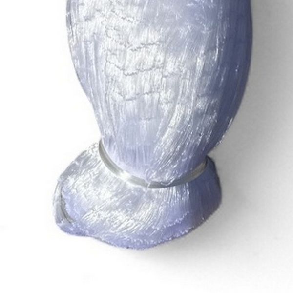 Сетеполотно Wolf - Рыболовная кукла - Леска Ø0,15 мм - Белый ультрафиолет - Высота 75 ячеек - 150 м