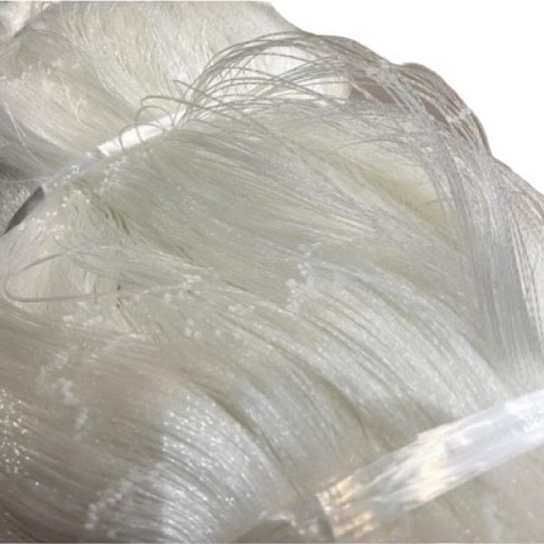 Сетеполотно Wolf - Рыболовная кукла - Леска - Ø0,2 мм*3 - Белый ультрафиолет - Высота 75 ячеек - 150 м