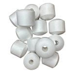 Сетевой поплавок №15-1 - Ø60 мм - L 60 мм - Отверстие Ø16 мм - Белый