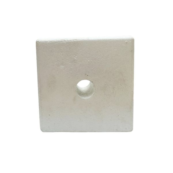 Поплавок для рибальських сіток №19 - Квадратний (115х115 мм) - Висота 50 мм - Отвір Ø22 мм - Білий - 1 шт.
