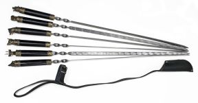 Шампура "Звери" - Подарочные - В чехле - Кизляр