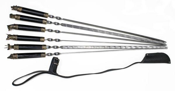 Шампура "Звірі" - Подарункові - В чохлі - Кизляр