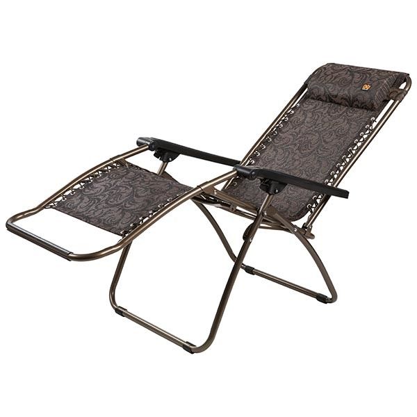 Шезлонг 8009-1, 200x68 см - Коричневый