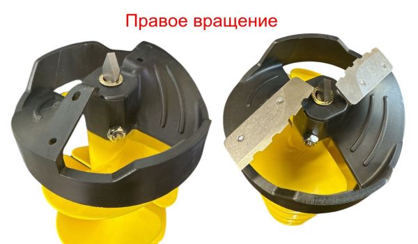 Шнек льодобура пластиковий під шуруповерт - 150R Праве обертання - 1,3 кг