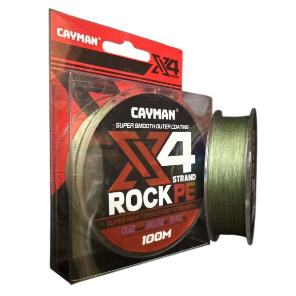 Шнур Gladiator Cayman - 4-х жильный -  Зеленый - 100 м