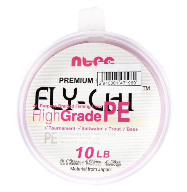 Шнур NTEC Fly Cat - Pink - 137 метров