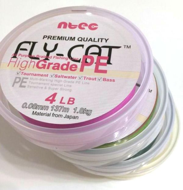 Шнур NTEC Fly Cat - Pink - 137 метров