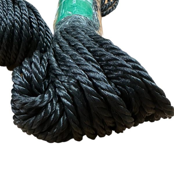 Шнур полипропиленовый (крученый) мультифиламентный - Чёрный - 20 м