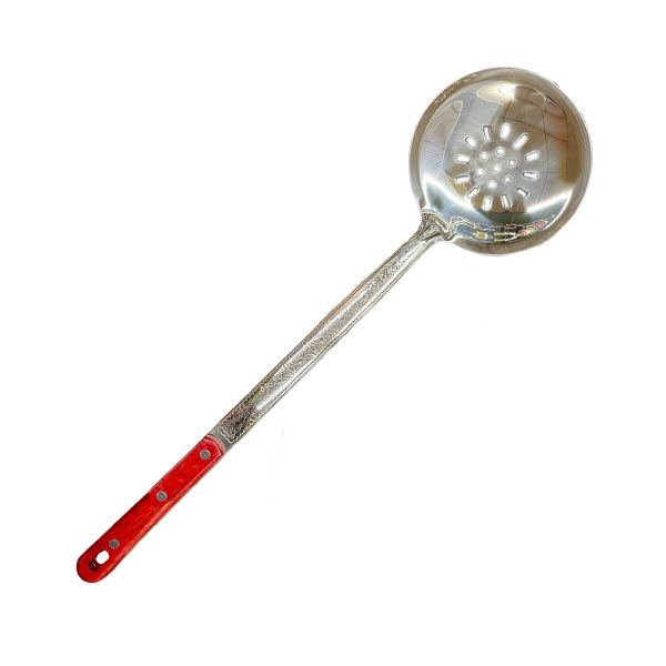 Шумовка узбекская - 47 см - Нержавеющая сталь+дерево