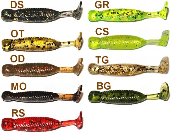 Силікон Kosadaka OSA - Віброхвіст - 45 мм - 14 шт/уп