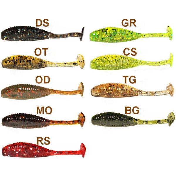 Силікон Kosadaka TiniC - Віброхвіст - 55 мм - 11 шт/уп