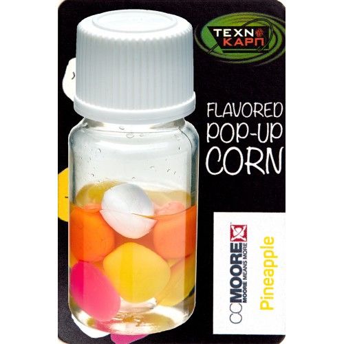 Силиконовая кукуруза - Технокарп - Pop-up Texnocorn Mix - 10 мм - Pineapple-CC Moore (Ананас) - 10 шт/уп