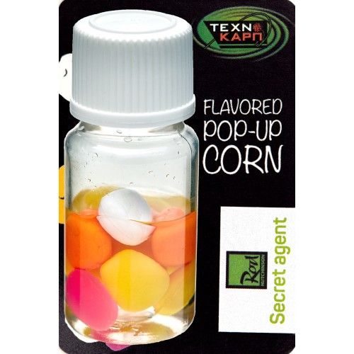 Силіконова кукурудза - Технокарп - Pop-up Texnocorn Mix - 10 мм - Secret Agent-RodHutchinson (Секретний агент-РодХатчинсон) - 10 шт/уп