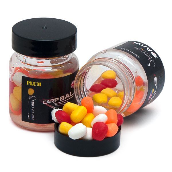 Силиконовая кукуруза Carp Balls Anvi в дипе - Color Mix - Плавающая - Plum Royale