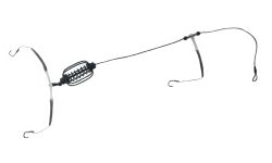 Готовая снасть Спутник Карп-Карась - 3 крючка - С отводом и коромыслом - Крашеная - Кормушка Арбуз №4