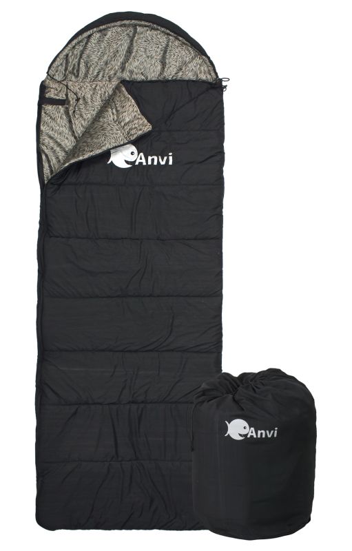 Спальник Anvi - Чорний - 200x70 см - Весна-Осінь