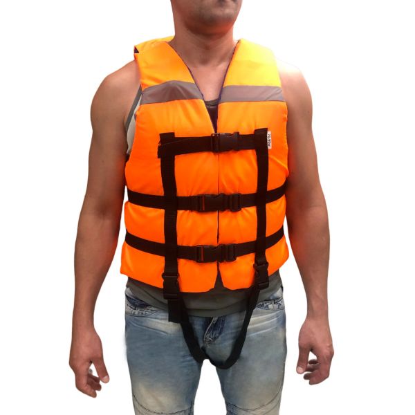 Рятувальний жилет з коміром Anvi - Болонья тканина - Помаранчевий/Синій