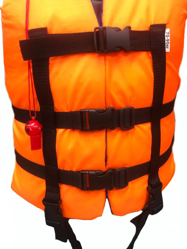 Рятувальний жилет з коміром Anvi - Болонья тканина - Помаранчевий/Синій