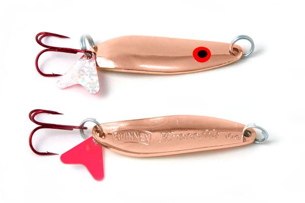 Блесна Spinnex Krocodile - Колеблющаяся - 10 г - Глаза красные - Медь