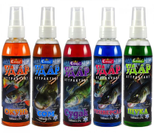 Атрактант спрей для лову хижака "Удар" - Corona Fishing - 115 мл