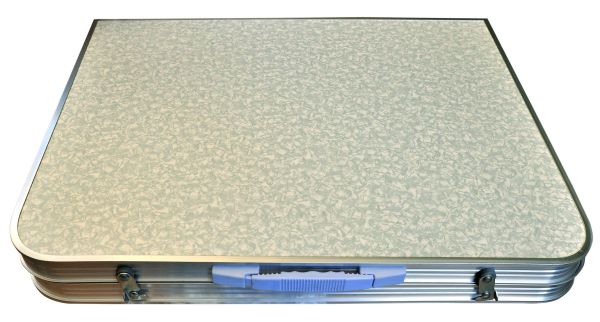 Стол + 2 стула - 60x90 - Белый (туристический для кемпинга и пикника)