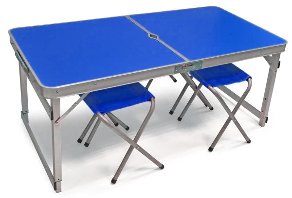 Стол усиленный + 4 стула - Megastrike - Синий