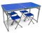 Стол усиленный + 4 стула - Megastrike - Синий