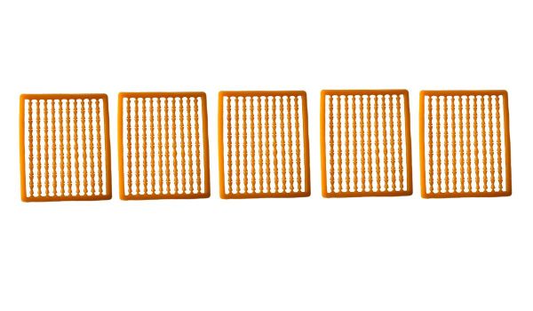 Стопоры для бойлов Hirisi - AH162-3 - Оранжевый - Планшет - 5x90 шт.