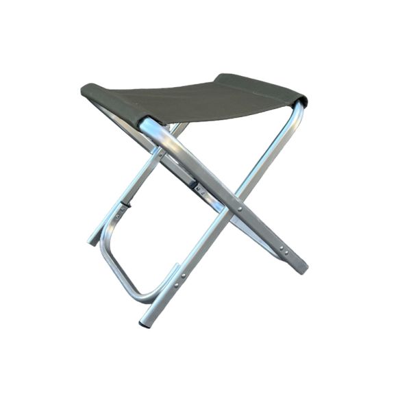 Стул без спинки - Богатырь - 44x41x41 см - Алюминий - Хаки