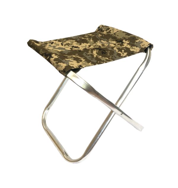 Стул без спинки повышенной прочности - до 150 кг - Цифра - Алюминий