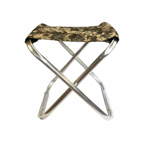 Стул без спинки повышенной прочности - до 150 кг - Цифра - Алюминий