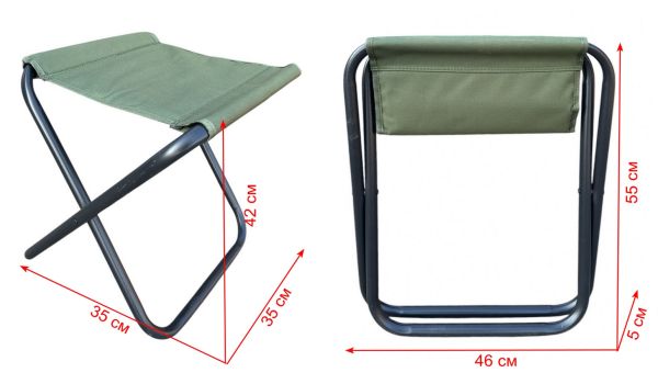 Стул без спинки Megastrike - SH9-3-21 - Зелёный - 35х35х42 см