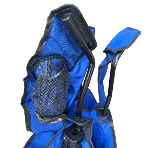 Стул со спинкой и подлокотниками Megastrike "Зонт" - SH9-3-31 - Синий - 55х53х98 см