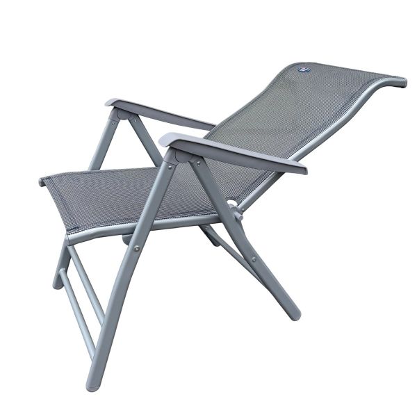 Стілець розкладний HX-12B - Сіро/Чорний