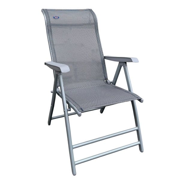 Стілець розкладний HX-12B - Сіро/Чорний