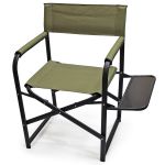 Кресло раскладное Ралф "Режиссер" Гигант с полкой дерево - Хаки