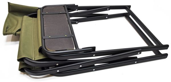 Кресло раскладное Ралф "Режиссер" Гигант с полкой дерево - Хаки