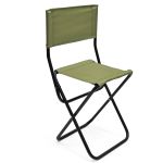 Стул складной Ралф "Рыбак" со спинкой - Хаки